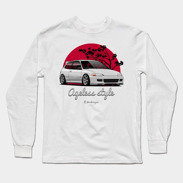 Civic Type R Long Sleeve T-Shirt by Markaryan